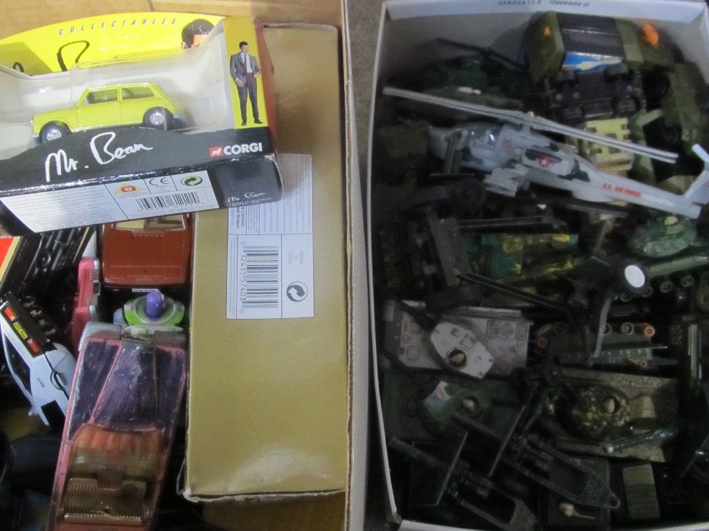 Appraisal: Lot comprising box of military die-cast models and a box