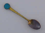 Appraisal: An unusual silver-gilt spoon probably French or German circa single