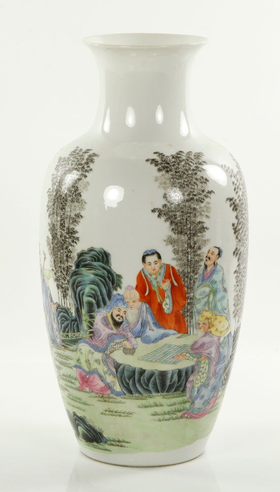 Appraisal: - Chinese Republic Period Vase Fine hand painted vase China