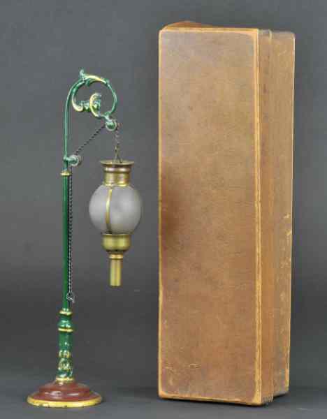 Appraisal: MARKLIN BOXED STREET LAMP Germany exceptional condition features green painted