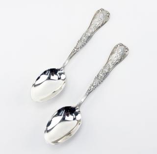 Appraisal: Two Tiffany Co Sterling Silver New York Souvenir Spoons In