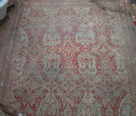 Appraisal: An Ushak carpet late th century the red field with