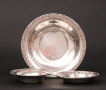 Appraisal: A Group of Three Sterling Silver Trays Wallace sterling silver