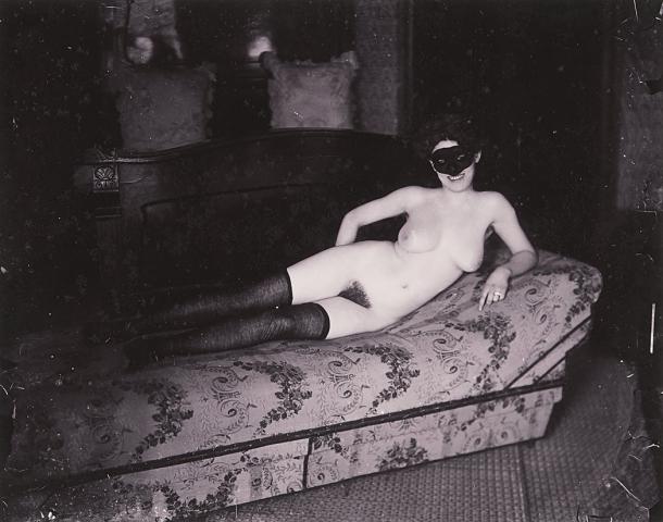 Appraisal: BELLOCQ E J - Storyville portrait masked odalisque about x