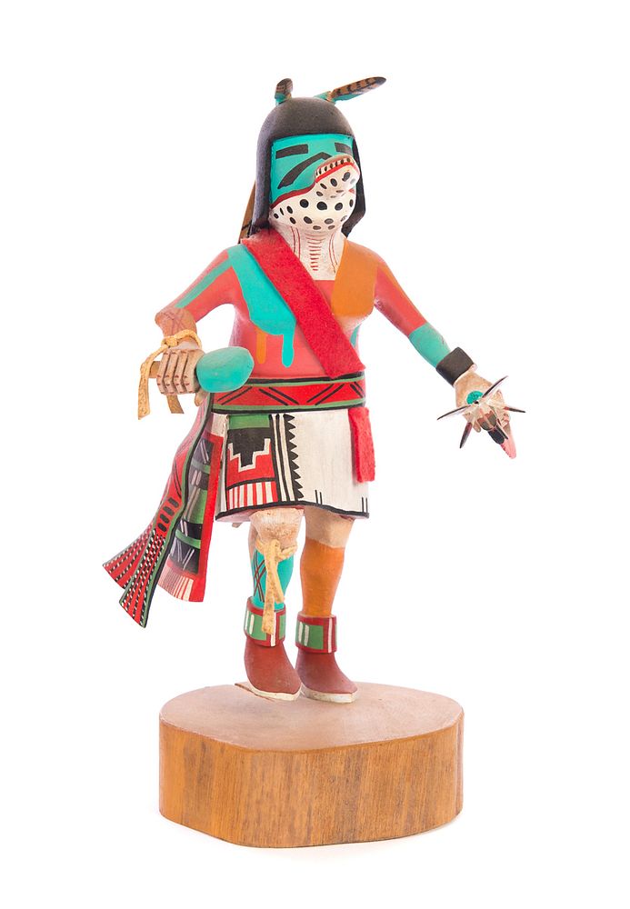 Appraisal: David Roy Hopi Toho Mountain Lion Kachina David Roy Hopi