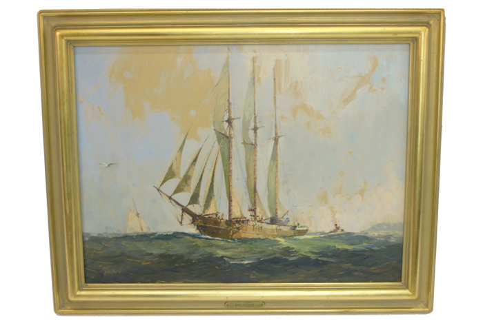 Appraisal: CHARLES E STANFORD OIL ON CANVAS Oregon th century Codfish