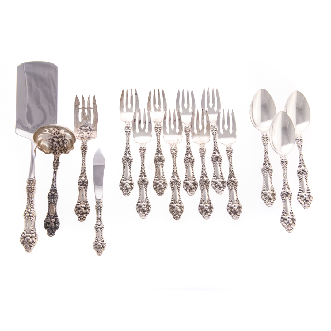 Appraisal: Gorham sterling silver -pc flatware in the New Orange Blossom