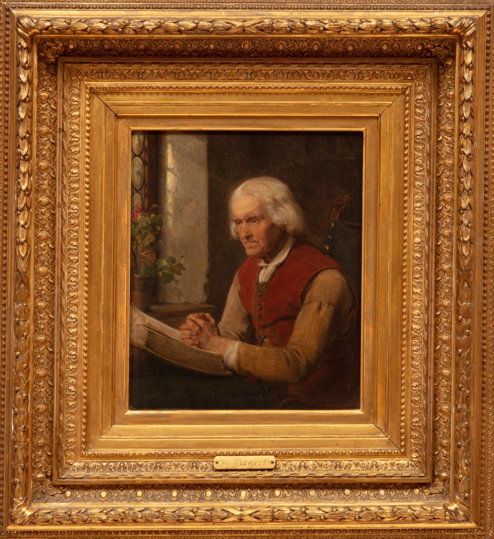 Appraisal: August Friedrich Siegert German - Portrait of a Man oil