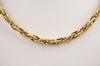 Appraisal: NECKLACE - One K yellow gold link necklace maker stamp