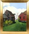 Appraisal: OOP - Island Village Scene by Sally Caldwell Fisher ME