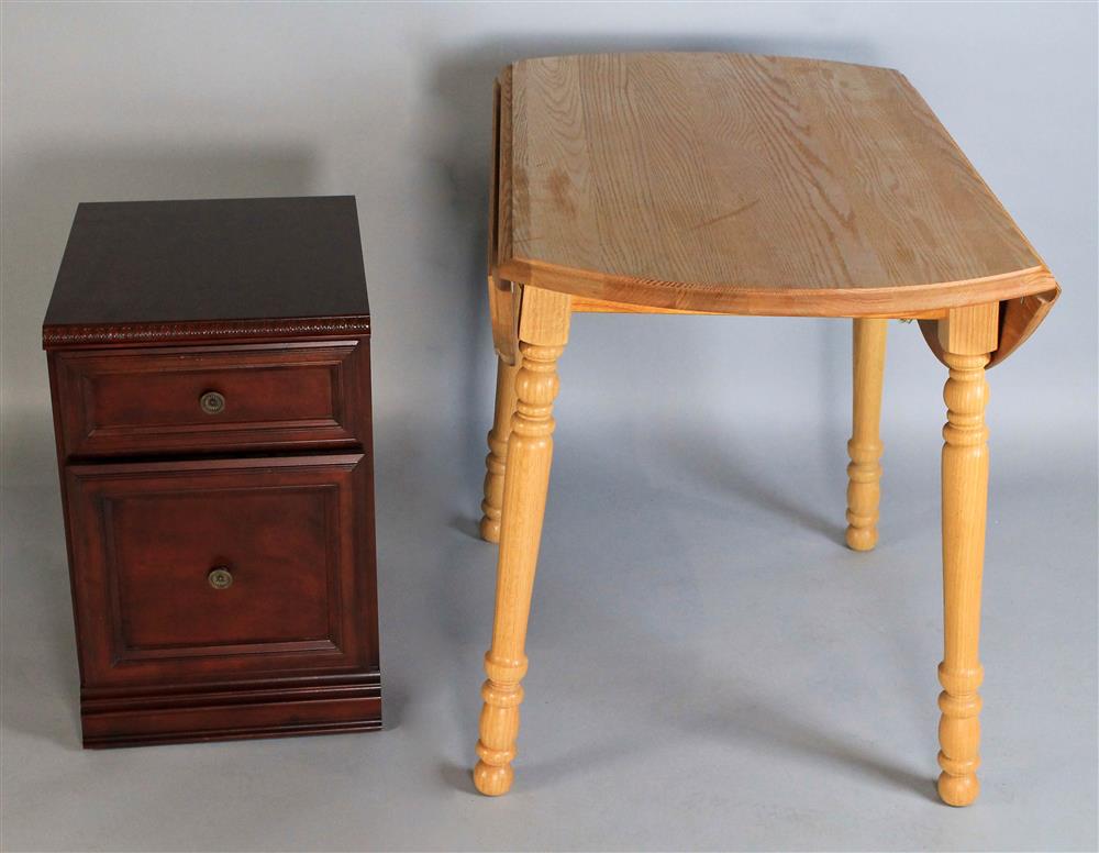 Appraisal: SHERATON STYLE PINE DROP LEAF TABLE is h x dia