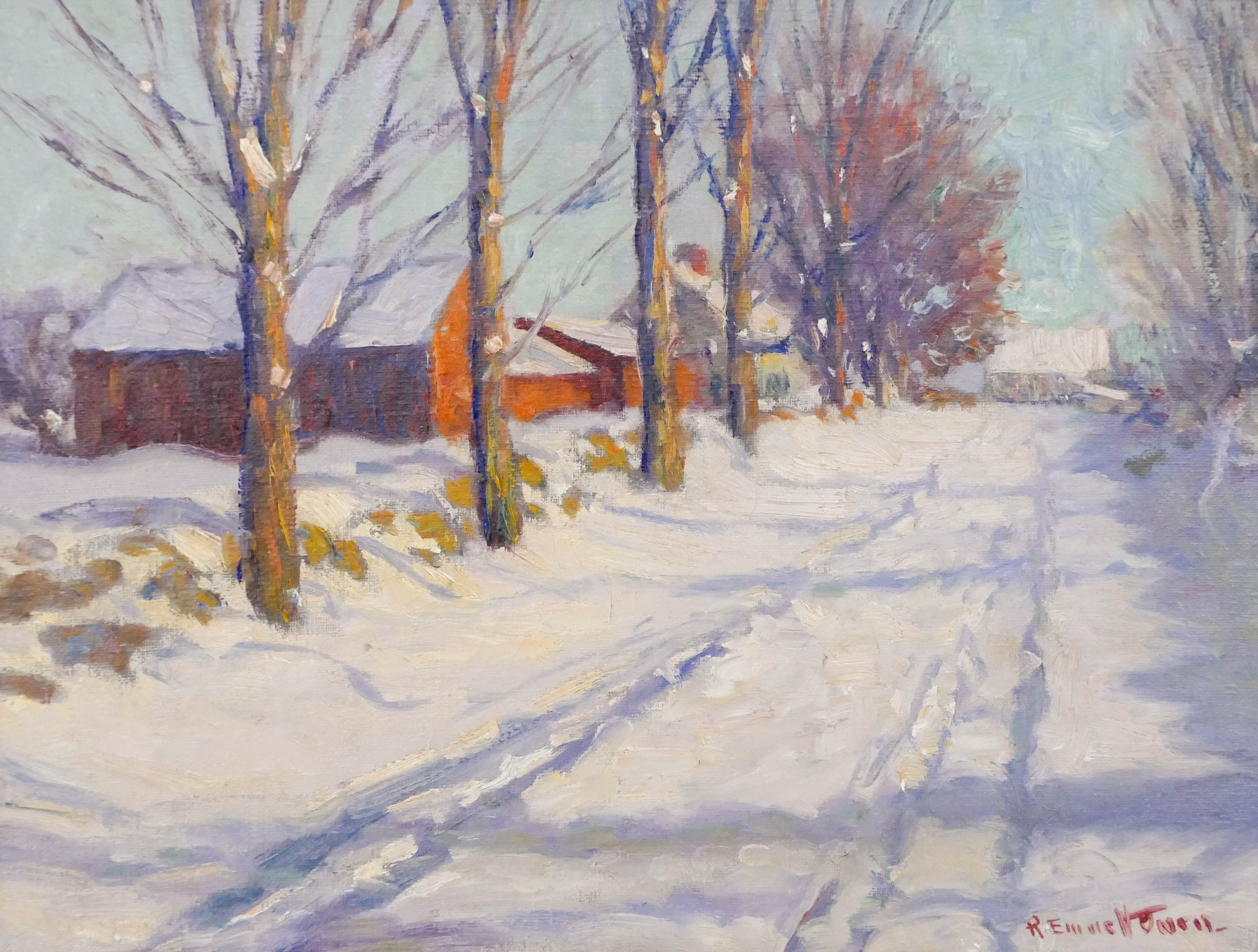 Appraisal: Robert Emmett Owen - American ''Winter Landscape'' Oil on Canvas