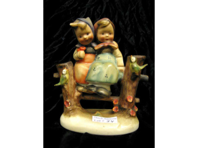 Appraisal: Hummel Figurine Coquettes full bee mark