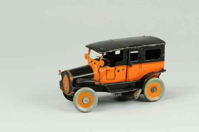 Appraisal: OROBR TAXI Germany lithographed tin done in orange black overall