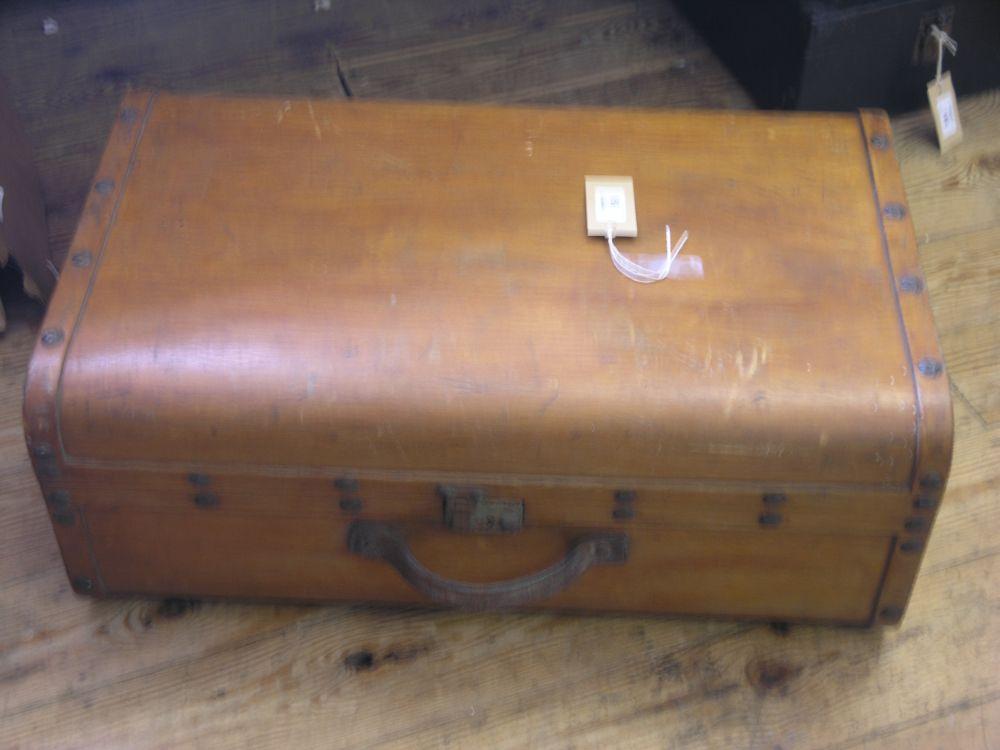 Appraisal: An unusual plywood suitcase ft