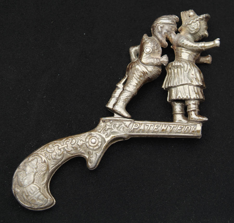 Appraisal: IVES PUNCH AND JUDY ANIMATED CAP PISTOL Punch hits Judy