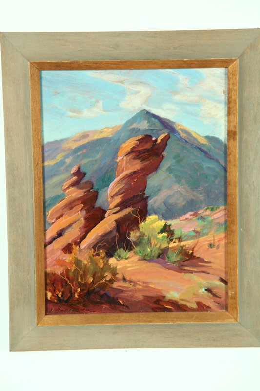 Appraisal: TWO LANDSCAPES BY CARL HOERMAN MICHIGAN CALIFORNIA - Oil on