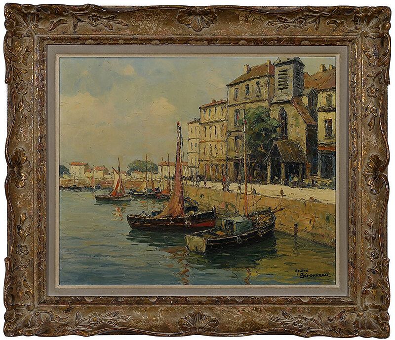 Appraisal: Andr Beronneau French Honfleur signed lower right Andr Beronneau oil