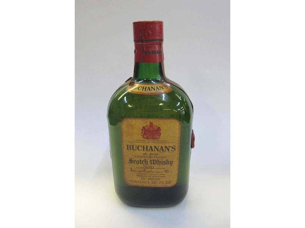 Appraisal: Buchanans De Luxe Finest Blend Scotch Whisky circa s blended