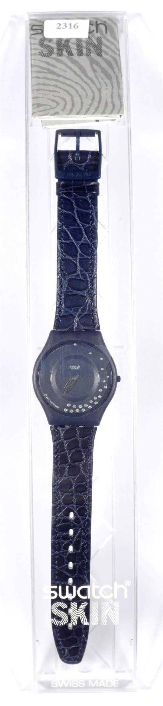 Appraisal: DIAMOND LADY'S WRISTWATCH SWATCH SKIN NUIT ETOIL Plastic Limited series