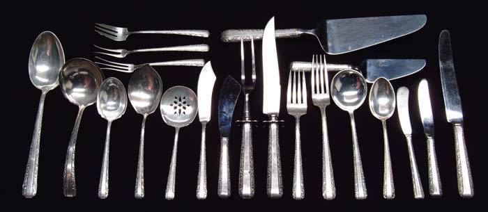 Appraisal: CASED -PIECE STERLING FLATWARE BY TOWLE IN THE CANDLELIGHT PATTERN