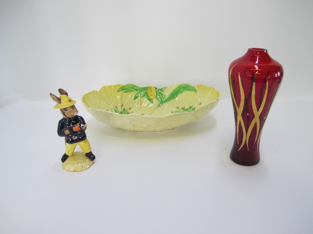 Appraisal: Doulton Fireman Bunny Carlton Ware buttercup dish and a red