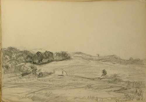 Appraisal: A Collection of approximately thirty graphite landscape drawings including drawings