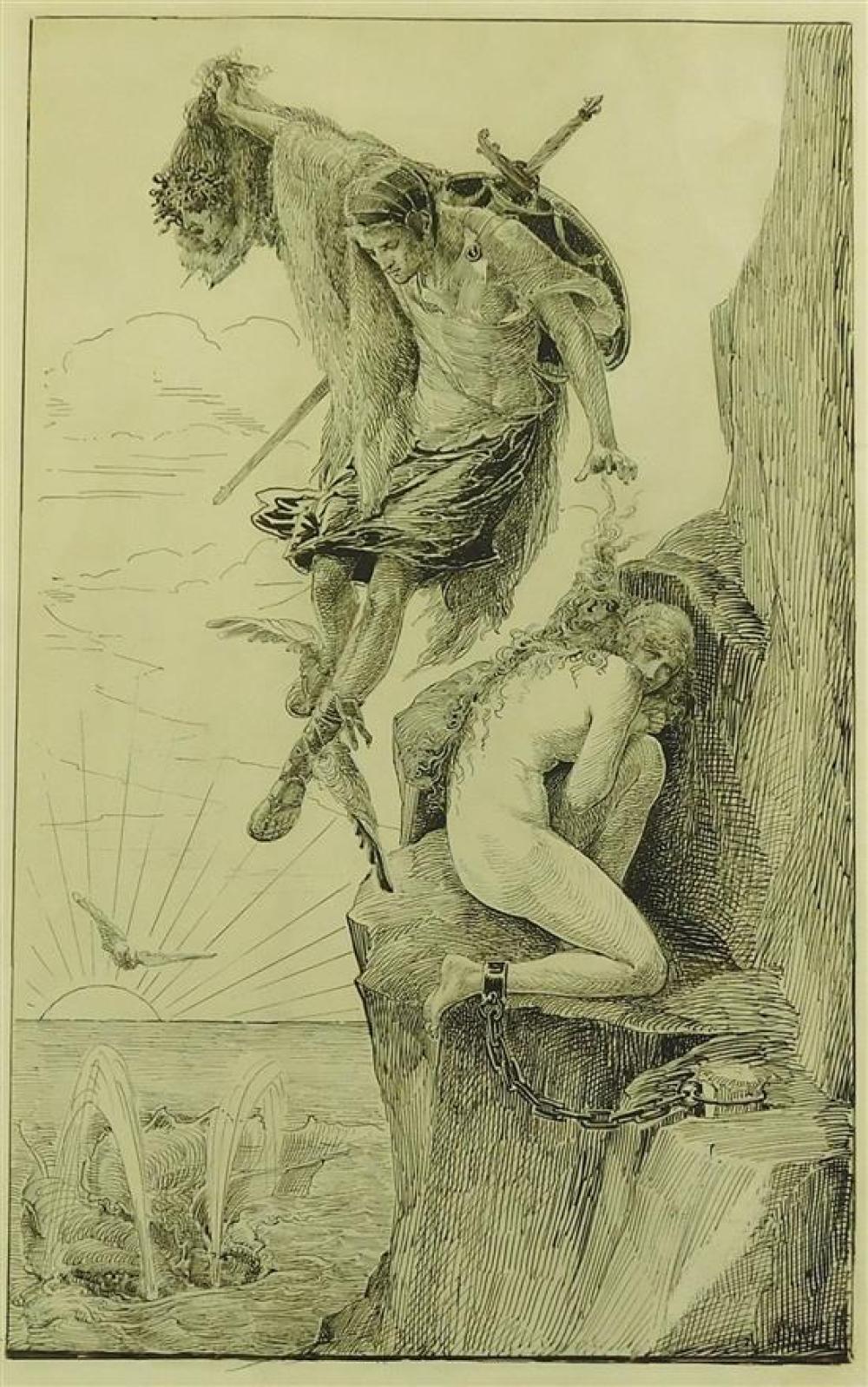 Appraisal: Howard Bevin Bare United States - Perseus Carrying the Head