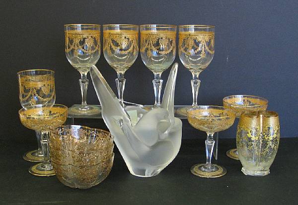 Appraisal: Property of Various Owners th century Comprising seven in goblets