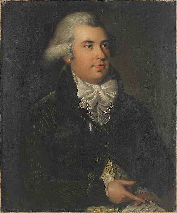 Appraisal: English oil on canvas portrait of John Phillips Esq ca