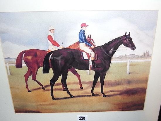 Appraisal: AFTER A CHURCHILLA set of four racing prints each x