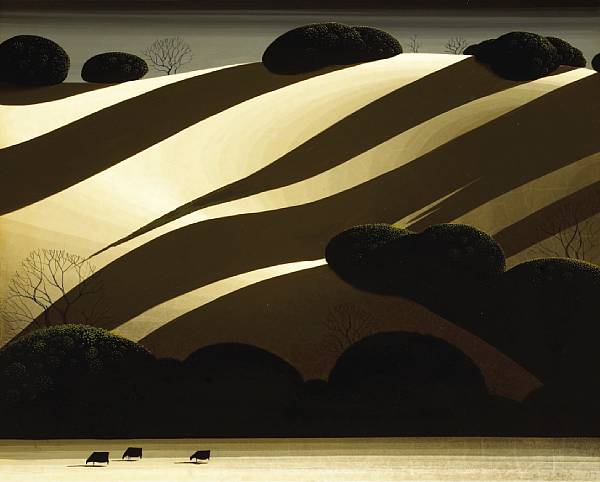 Appraisal: Eyvind Earle American - Golden Autumn signed and dated 'Eyvind