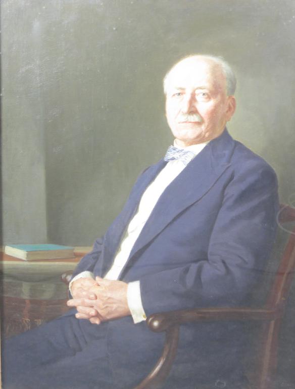 Appraisal: R GRAY fl c Portrait of Sir Robert McAlpine seated