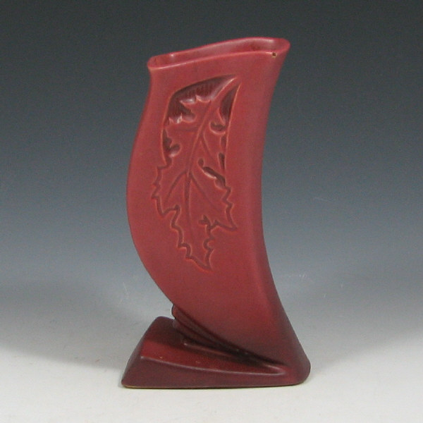 Appraisal: Roseville Silhouette - Vase Roseville Silhouette vase in maroon Marked