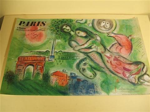 Appraisal: AFTER MARC CHAGALL PARIS L'OPERA BY CHARLES SOLIER Lithograph on