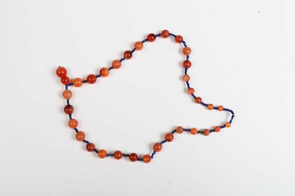 Appraisal: CARNELIAN INDO PACIFIC BEAD NECKLACE ST C BC The necklace