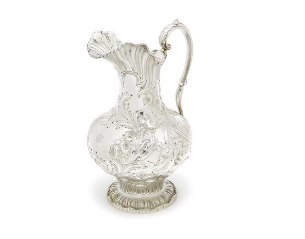 Appraisal: A mid- th century American silver ewer by Allcock Allen