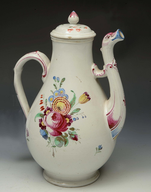 Appraisal: AN TH CENTURY ITALIAN DOCCIA PORCELAIN COFFEE POT AND COVER