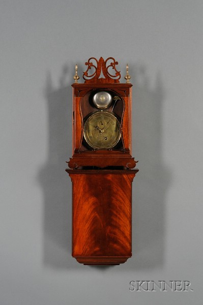 Appraisal: Mahogany 'Aaron Willard' Wall Clock by T E Burleigh Jr