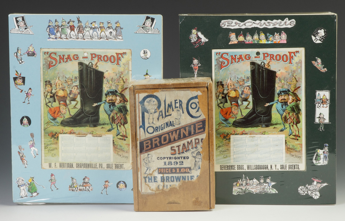 Appraisal: Palmer Cox Brownie Stamps Two Calendar Covers