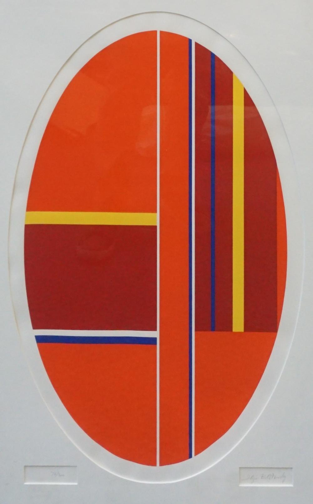 Appraisal: ILYA BOLOTOWSKY AMERICAN RUSSIAN - UNTITLED ABSTRACT SERIGRAPH IN THE