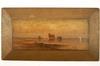 Appraisal: OIL ON CHAMFERED PANEL - Lighthouse on Spit of Land