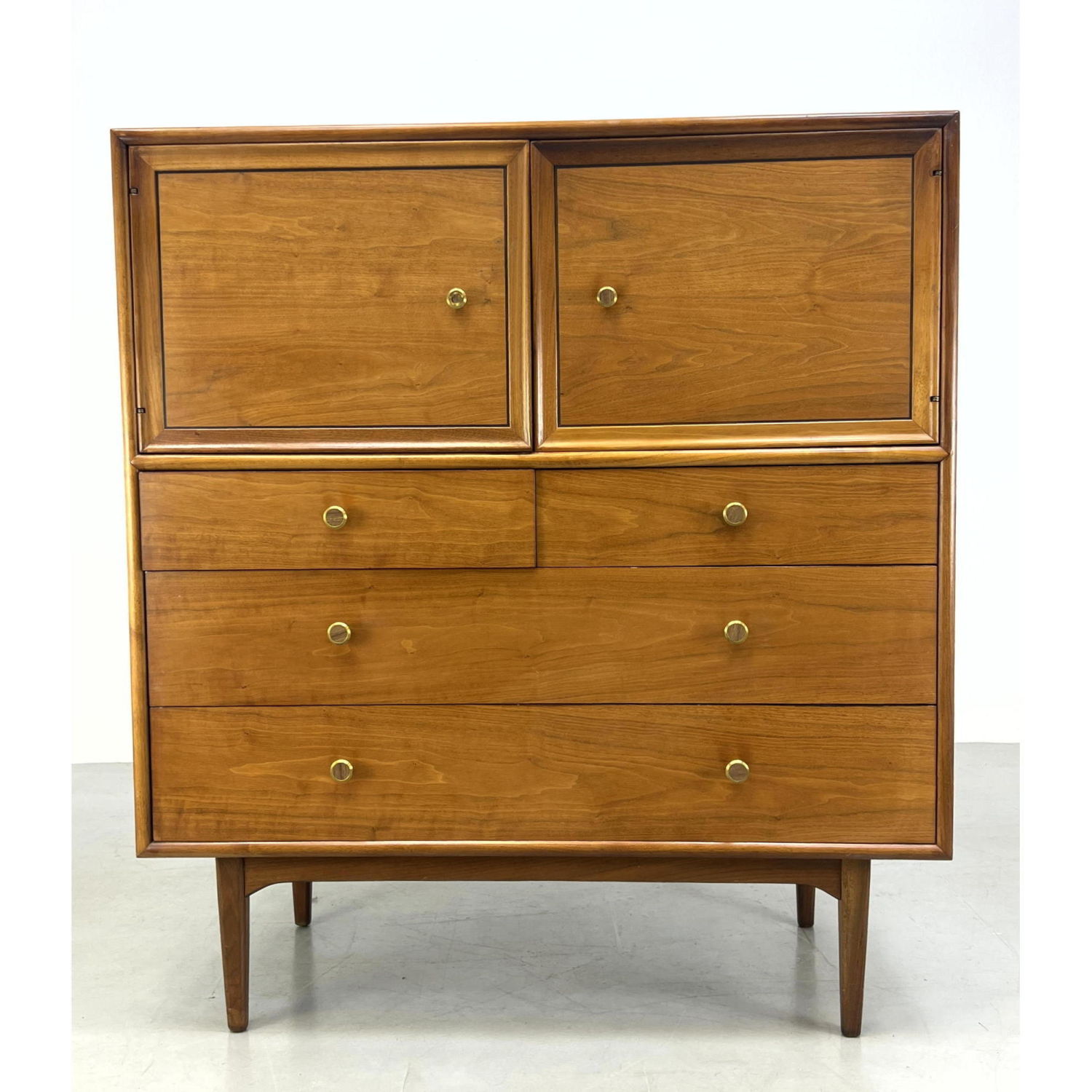 Appraisal: Drexel declaration Kipp Stewart gentleman's chest dresser Pop up Mirror