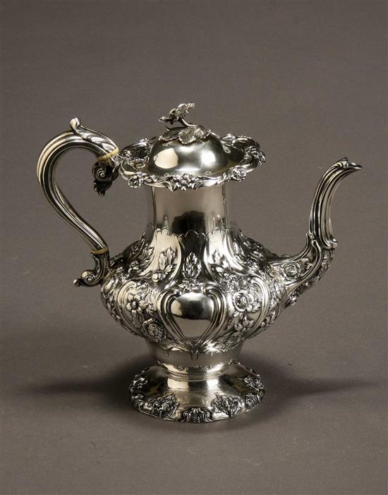 Appraisal: Lot Property of Various Owners William IV Silver Coffee Pot