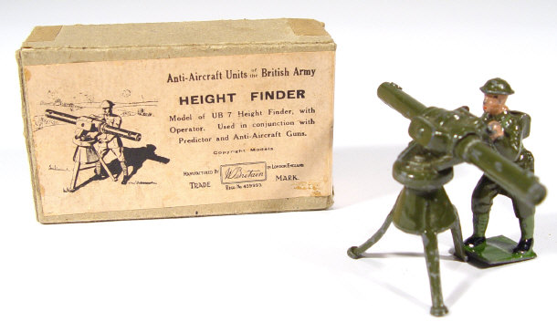 Appraisal: Boxed Britains painted lead military Height Finder cm high