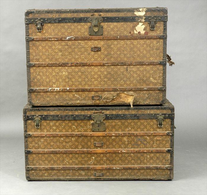 Appraisal: Two Louis Vuitton Steamer Trunks x x and x x