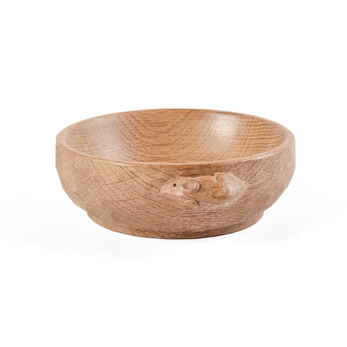 Appraisal: A Robert 'Mouseman' Thompson oak nut bowl cm diam carved