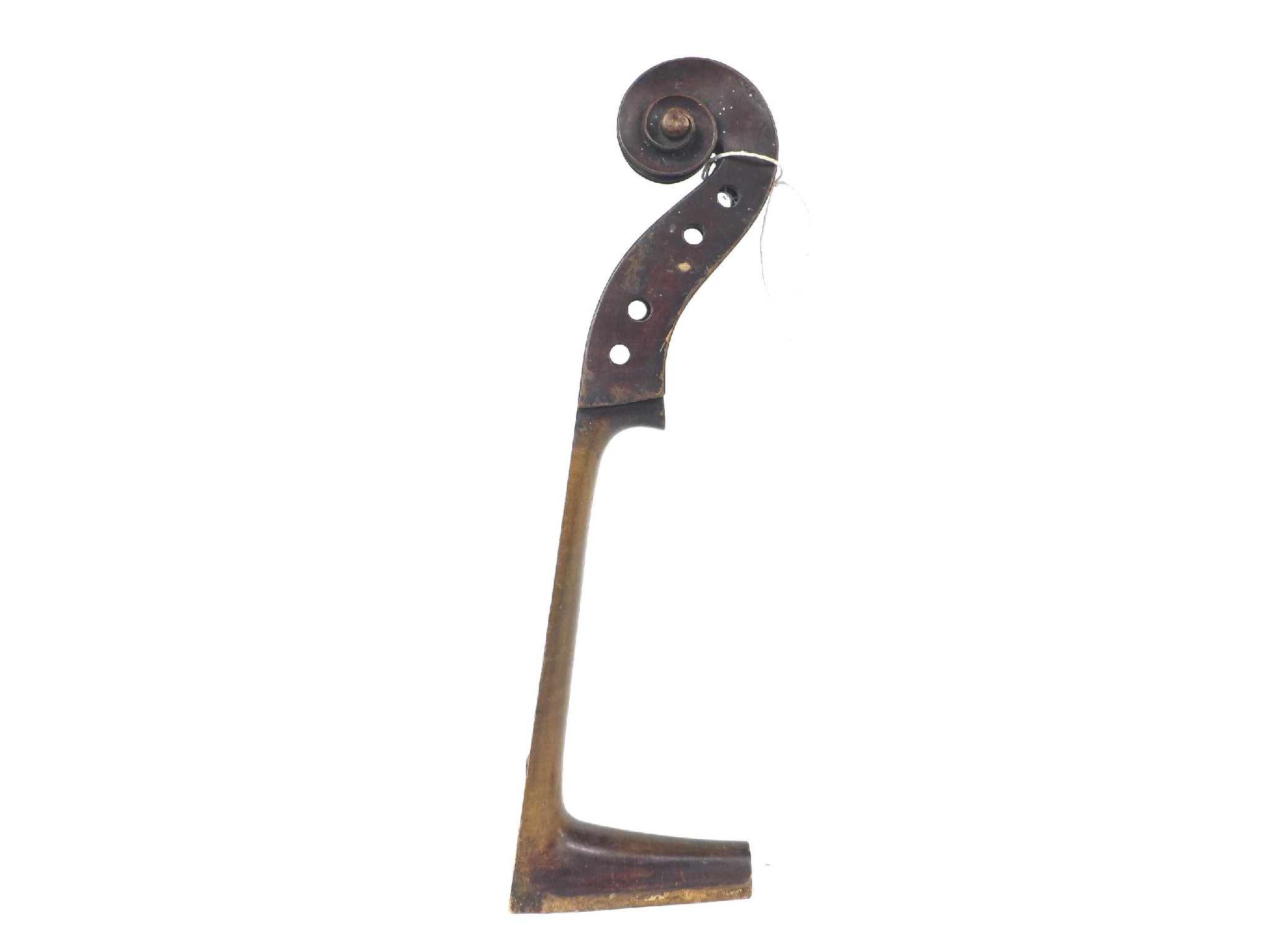 Appraisal: th century German violoncello scroll and neck