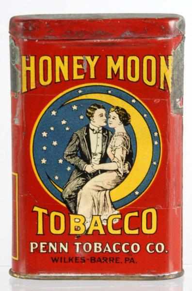 Appraisal: Honeymoon Tobacco Vertical Pocket Tin Description Manufactured by Penn Tobacco