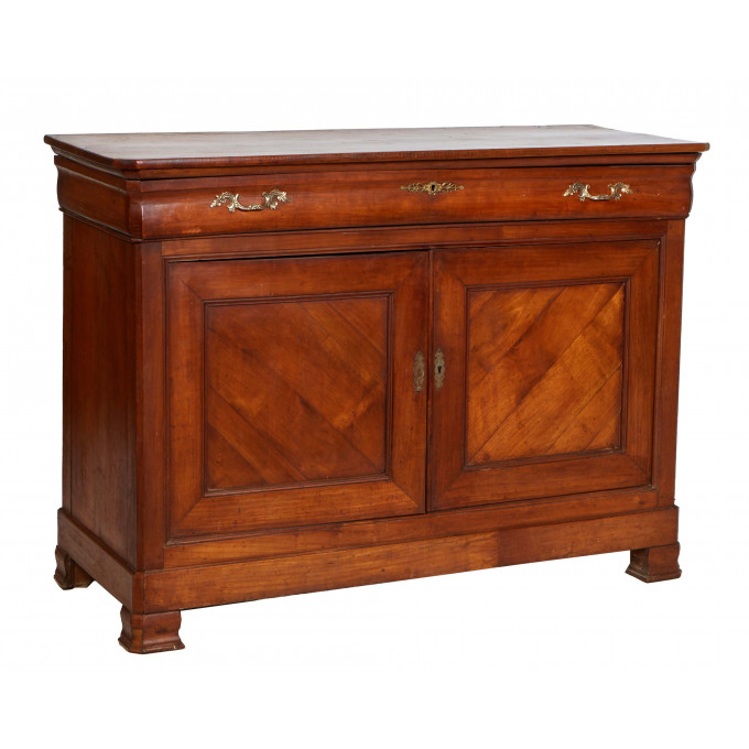 Appraisal: French Provincial Louis Philippe Carved Cherry Sideboard th c the